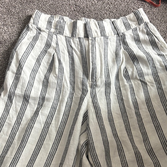 Women size 6 Striped Linen Pants - Picture 1 of 3